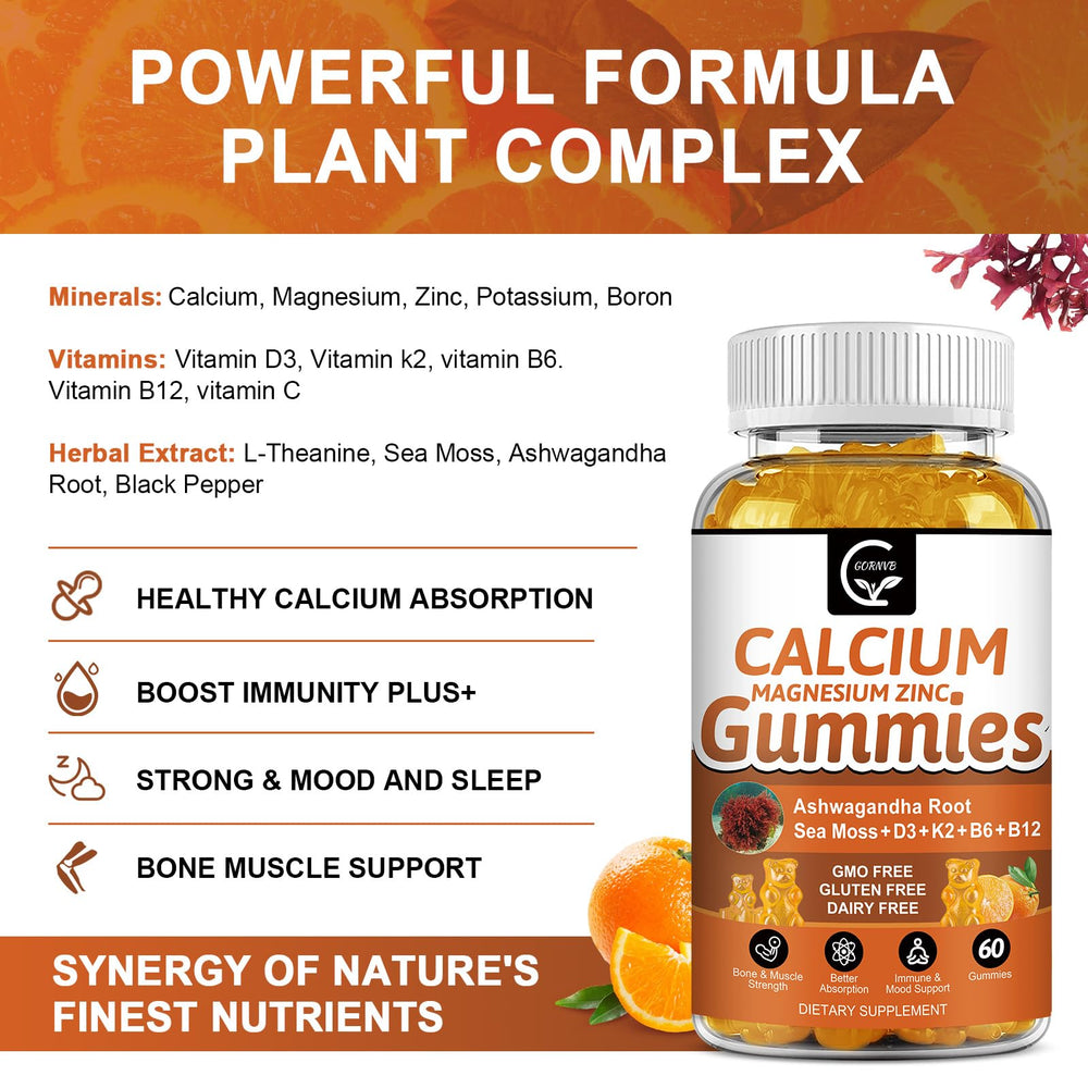 GORNVB plant-complex 14-in-1 formula highlights balanced minerals and vitamins.