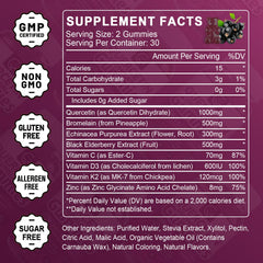 GORNVB Quercetin Bromelain Complex highlights enhanced absorption.
