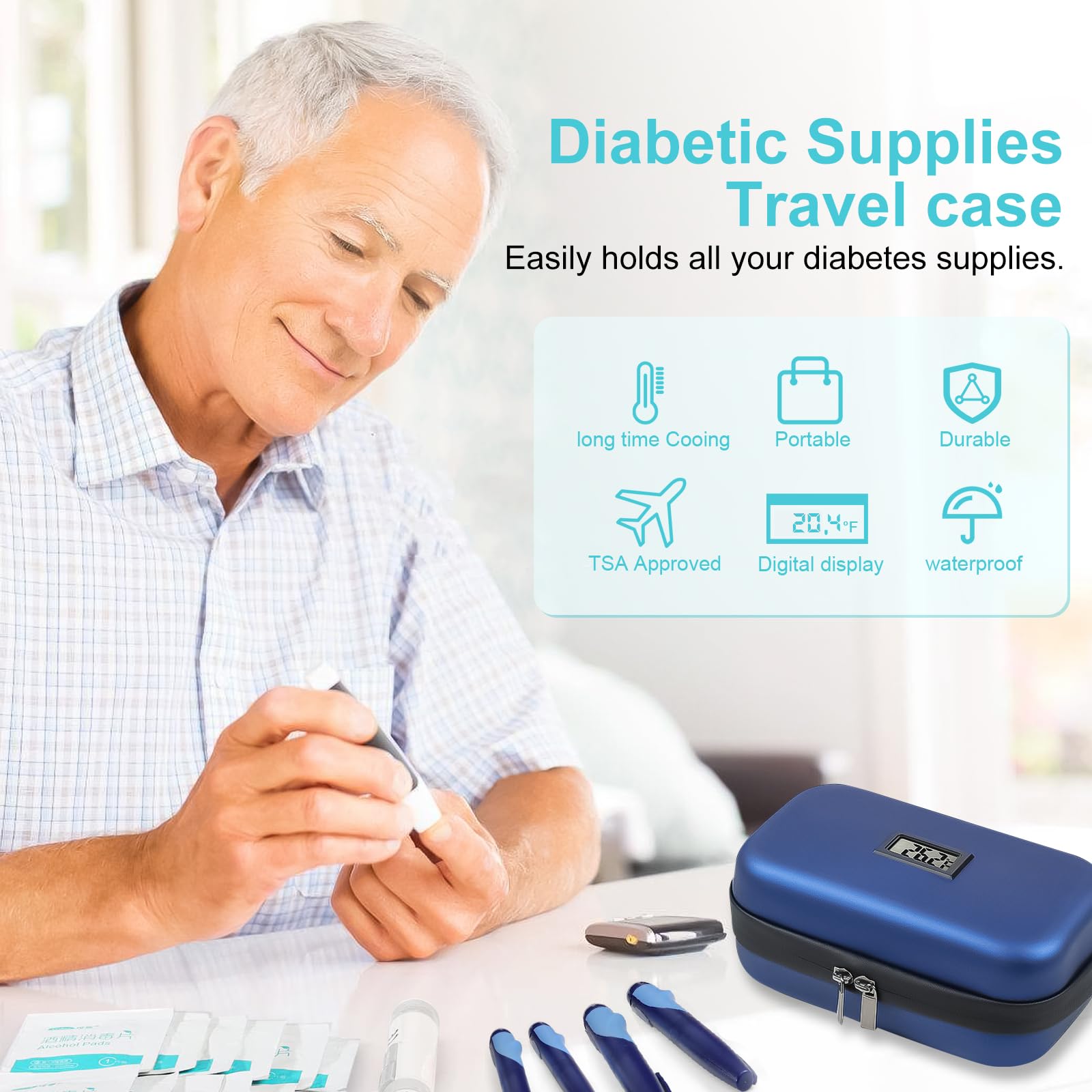 Efficient storage layout keeps medications organized.