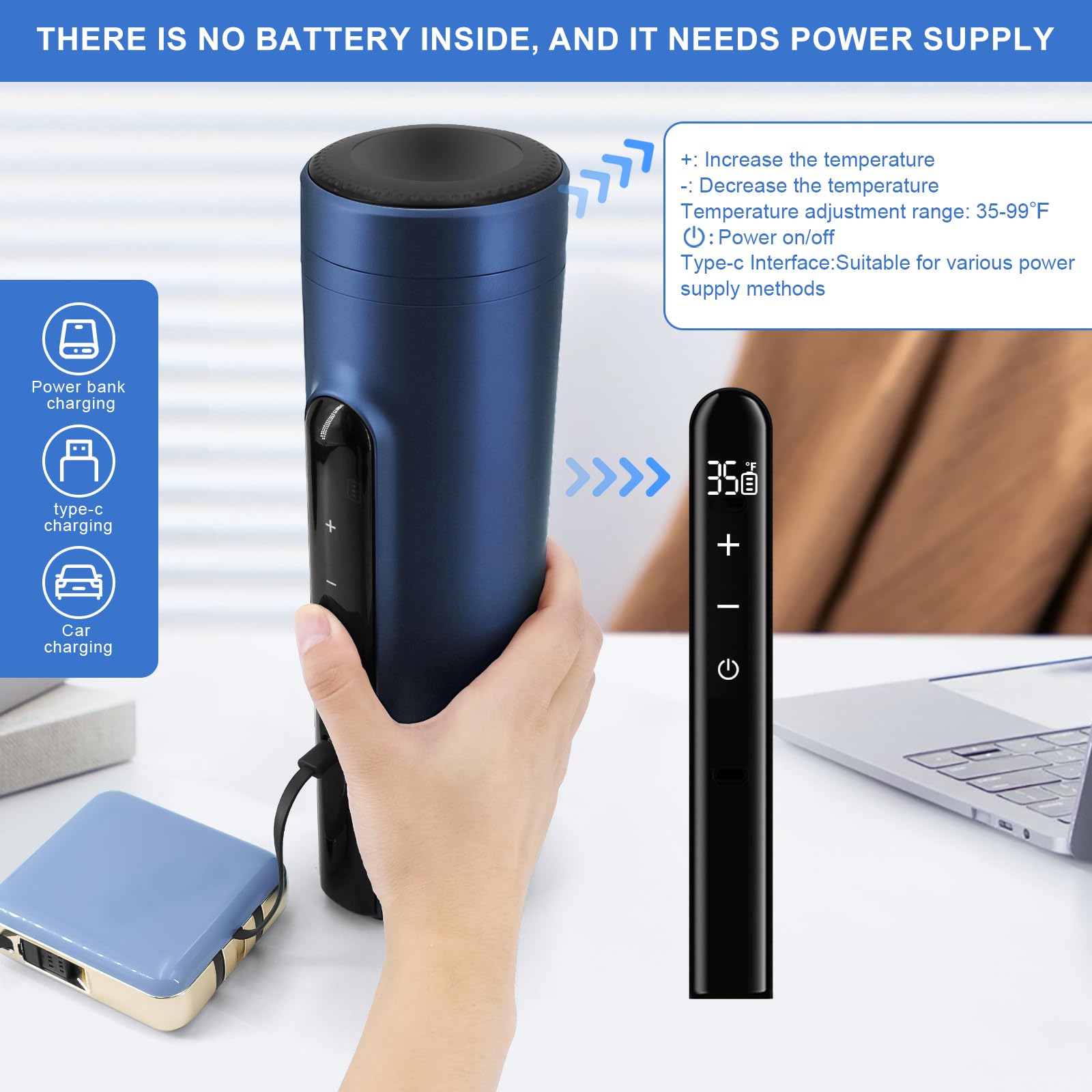 Gosemai insulin pen cooler case USB power options for flexible charging