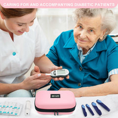 Gosemai insulin cooler thermometer display provides real-time temperature reference.