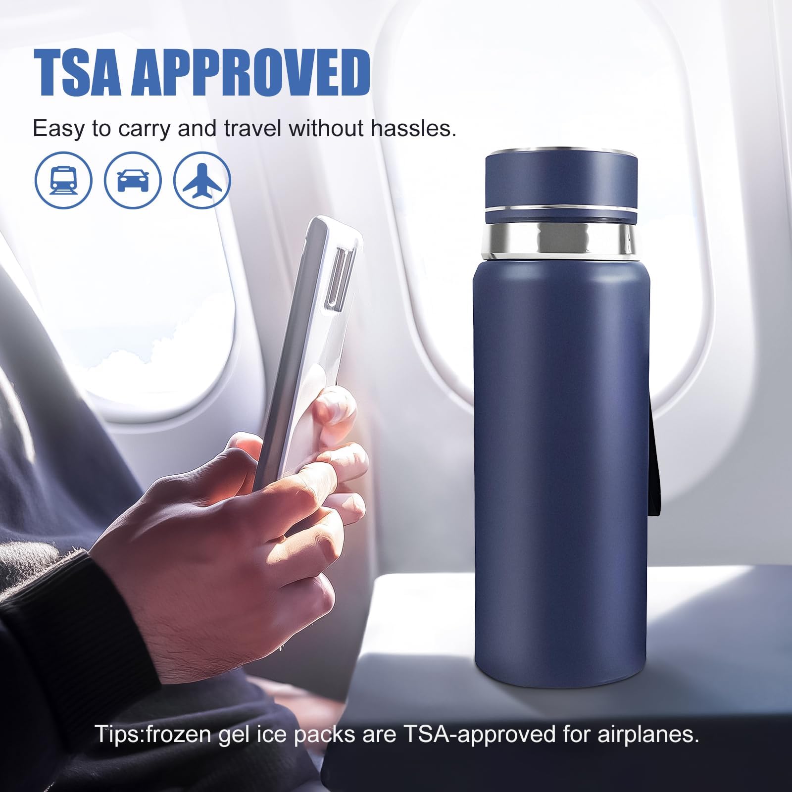Gosemai TSA approved travel case with carry handle.