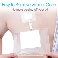 GoToHere center-pad closeup highlighting nonstick surface for gentle wound care.