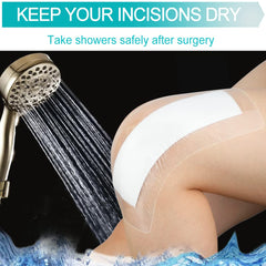 GoToHere non-stick central pad prevents sticking to incision during movement.