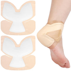 GoToHere silicone heel dressing close-up shows gentle adhesion for pain-free changes.