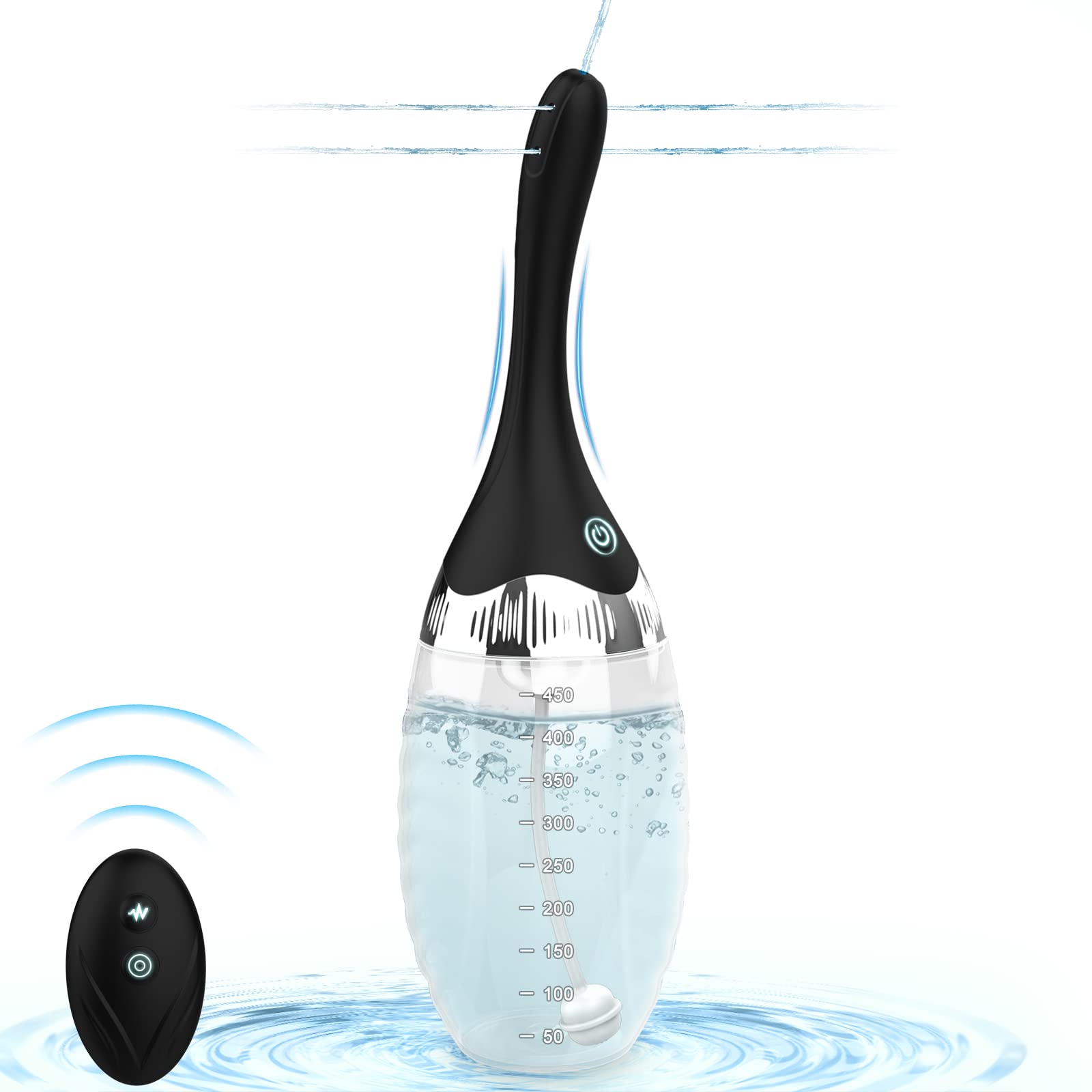 Govkis automatic enema bulb with remote control for effortless sessions.