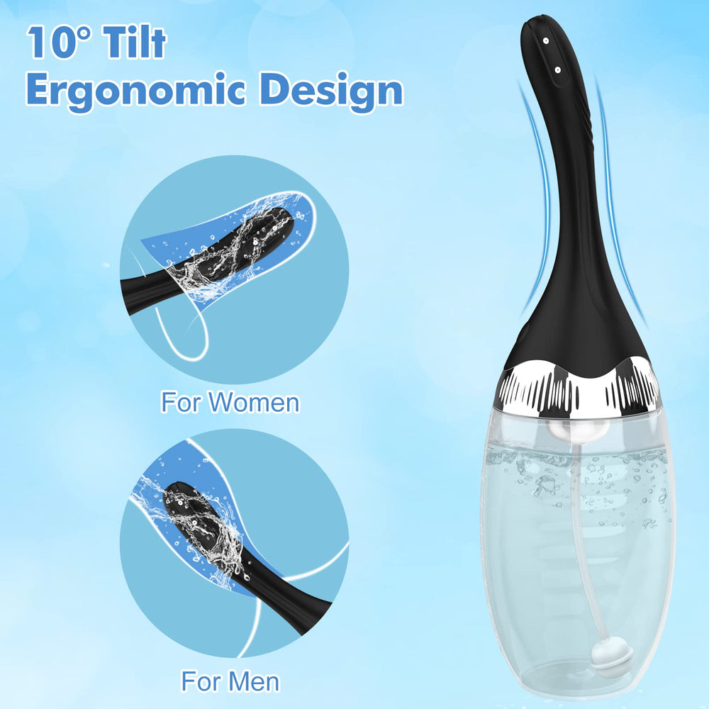 Govkis silicone nozzle with ergonomic arc design for a comfortable fit.