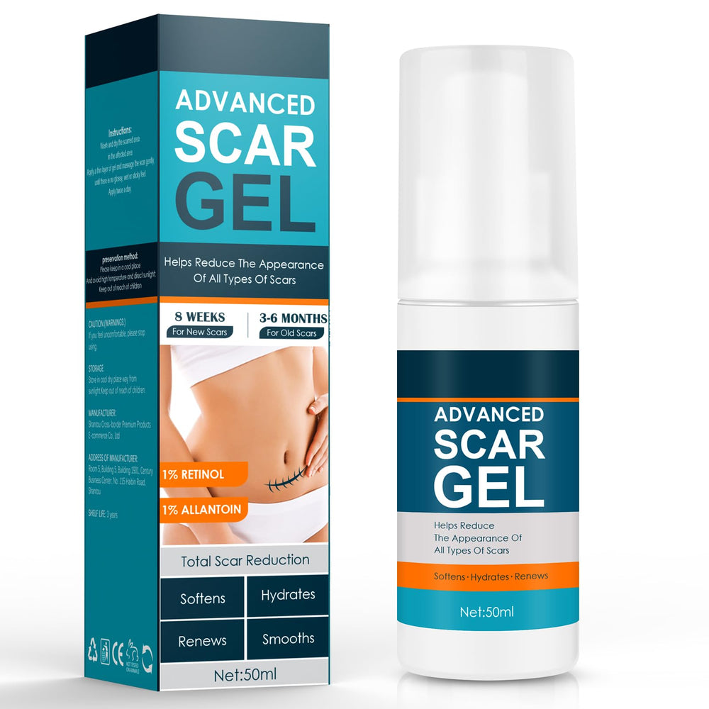 Gowgaw Scar Gel bottle shown for daily scar care and hydration