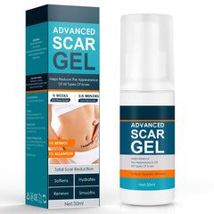 Gowgaw Scar Gel bottle shown for daily scar care and hydration