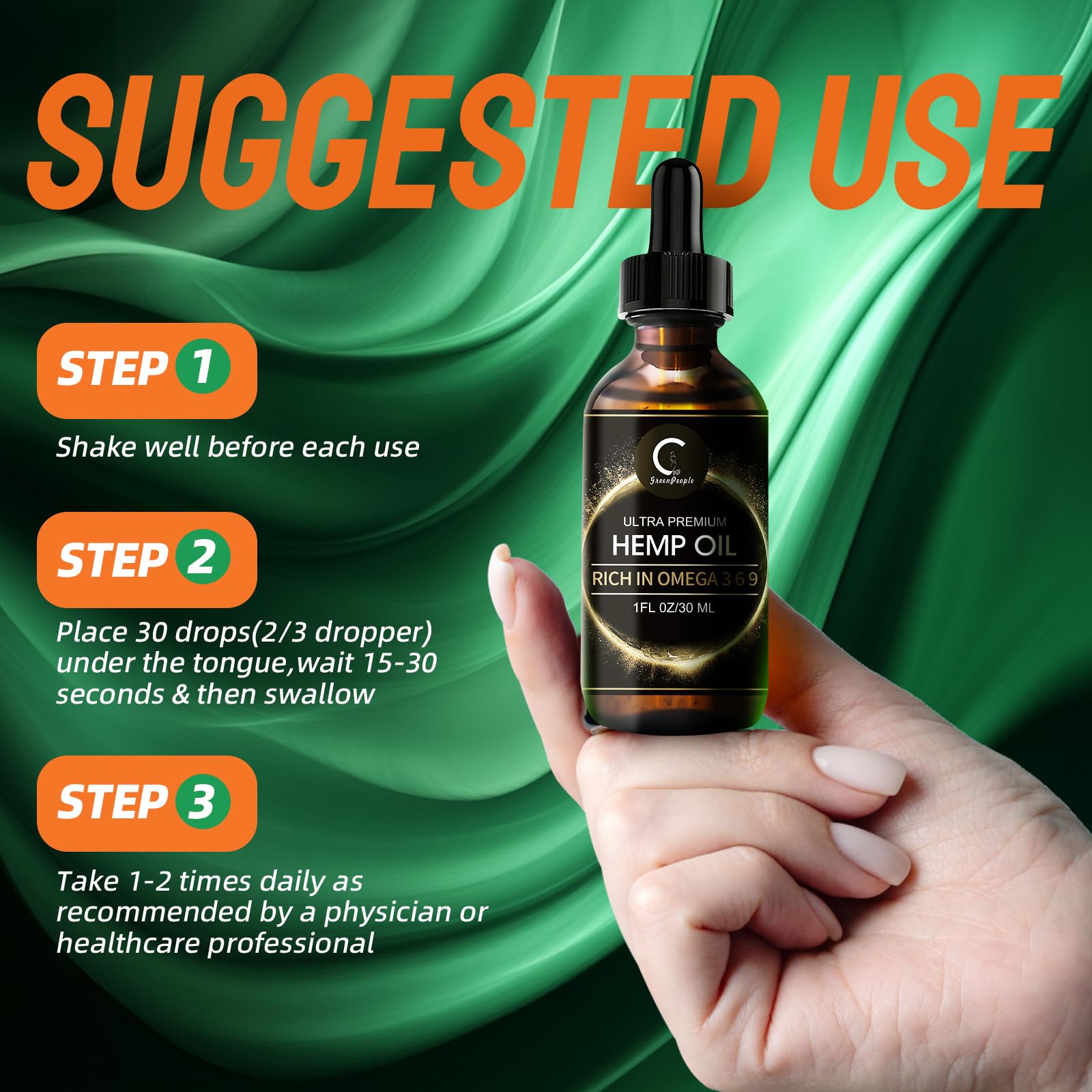 GPGP GreenPeople nighttime support drops for a calming evening routine.