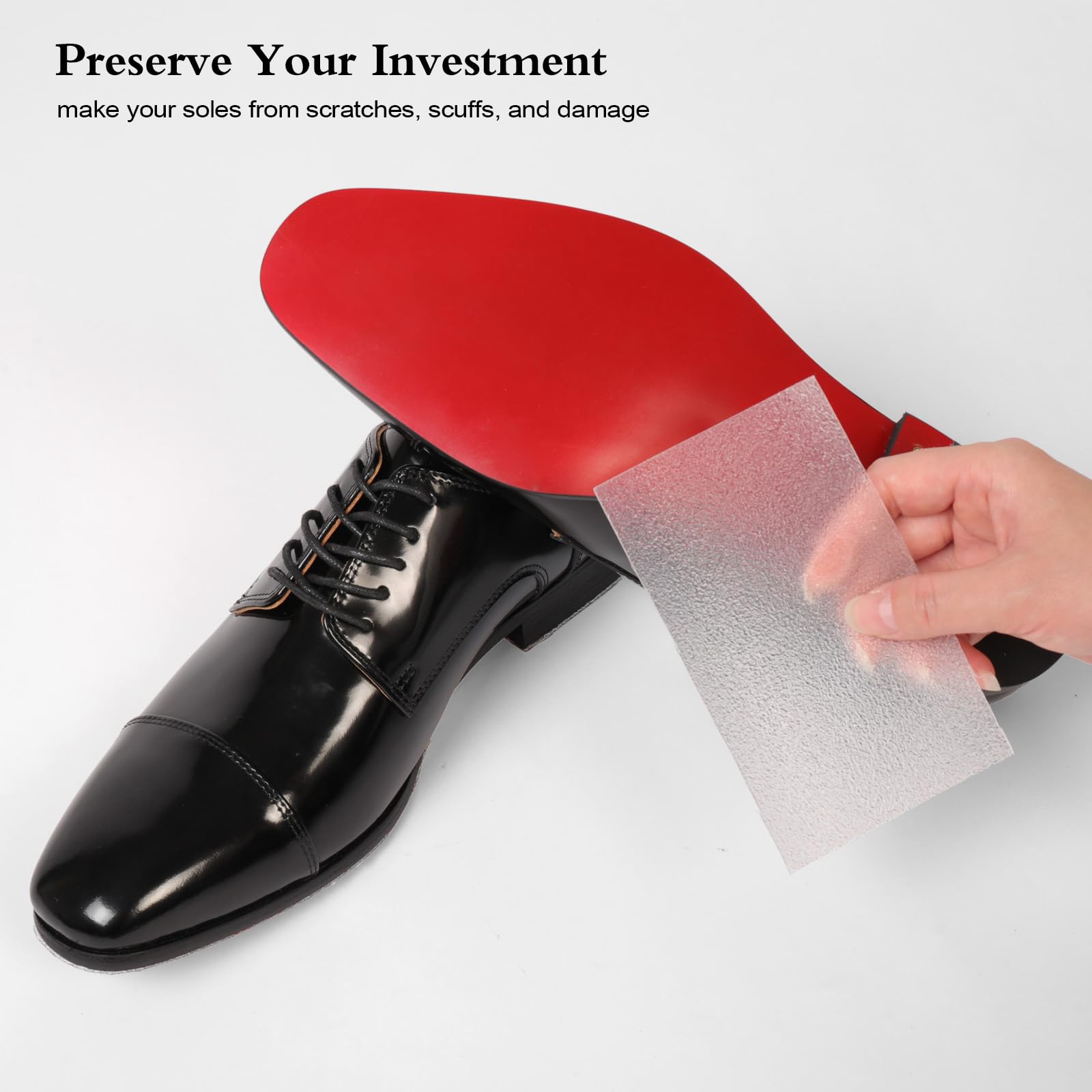 GQTJP easy-install peel-and-stick sole guard provides quick setup.