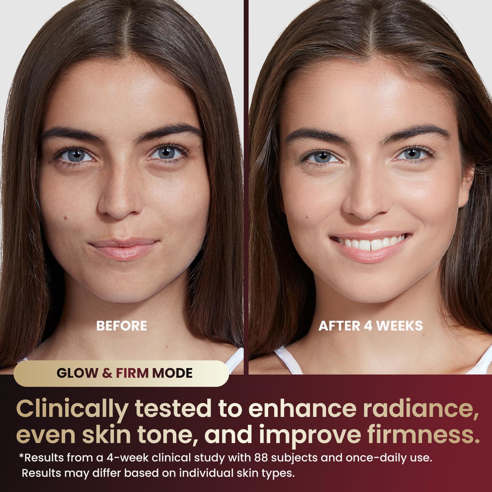 Graart red light therapy mask worn on the face for at-home sessions.