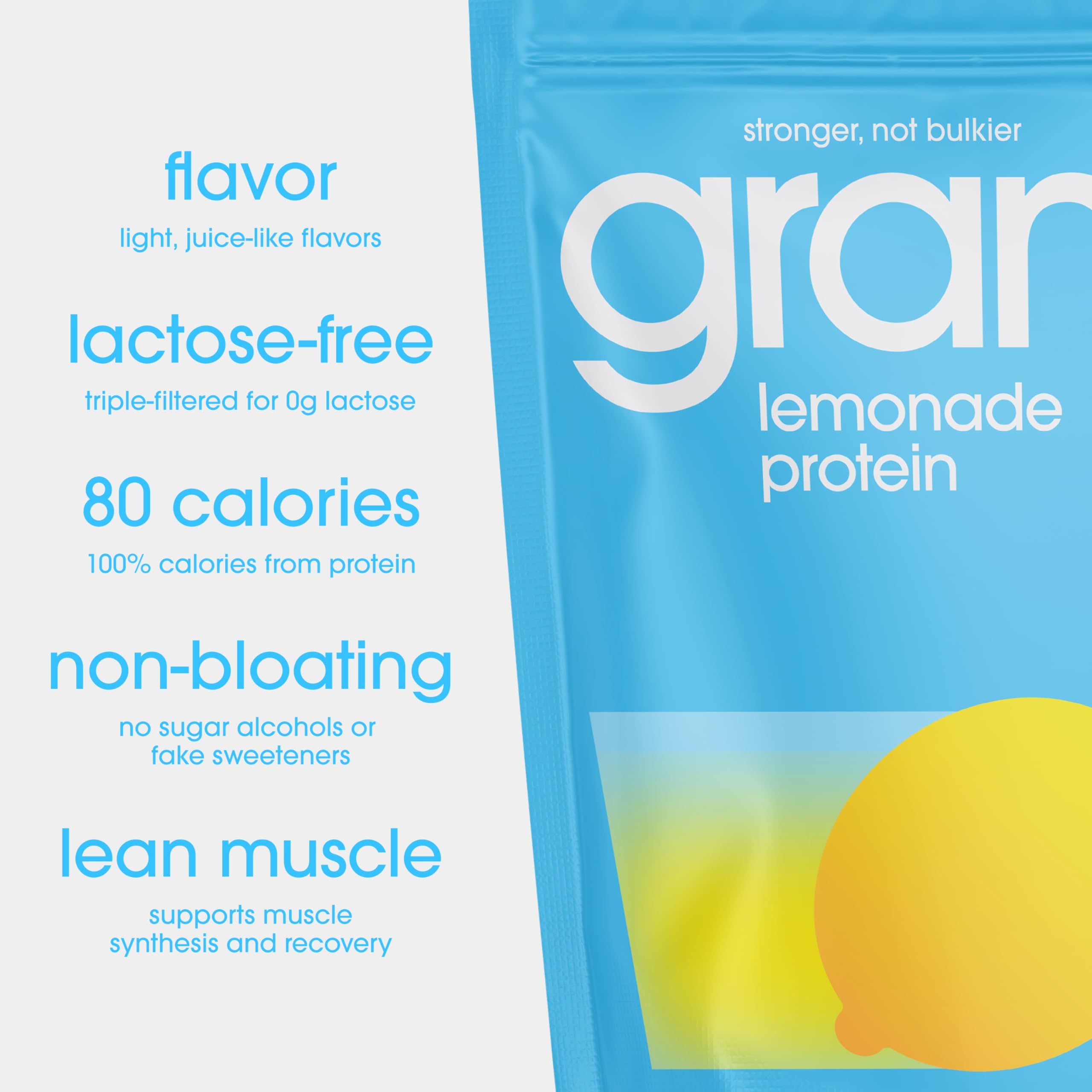 GRAMMS gluten-free whey seal communicates safe protein for gluten-free diets