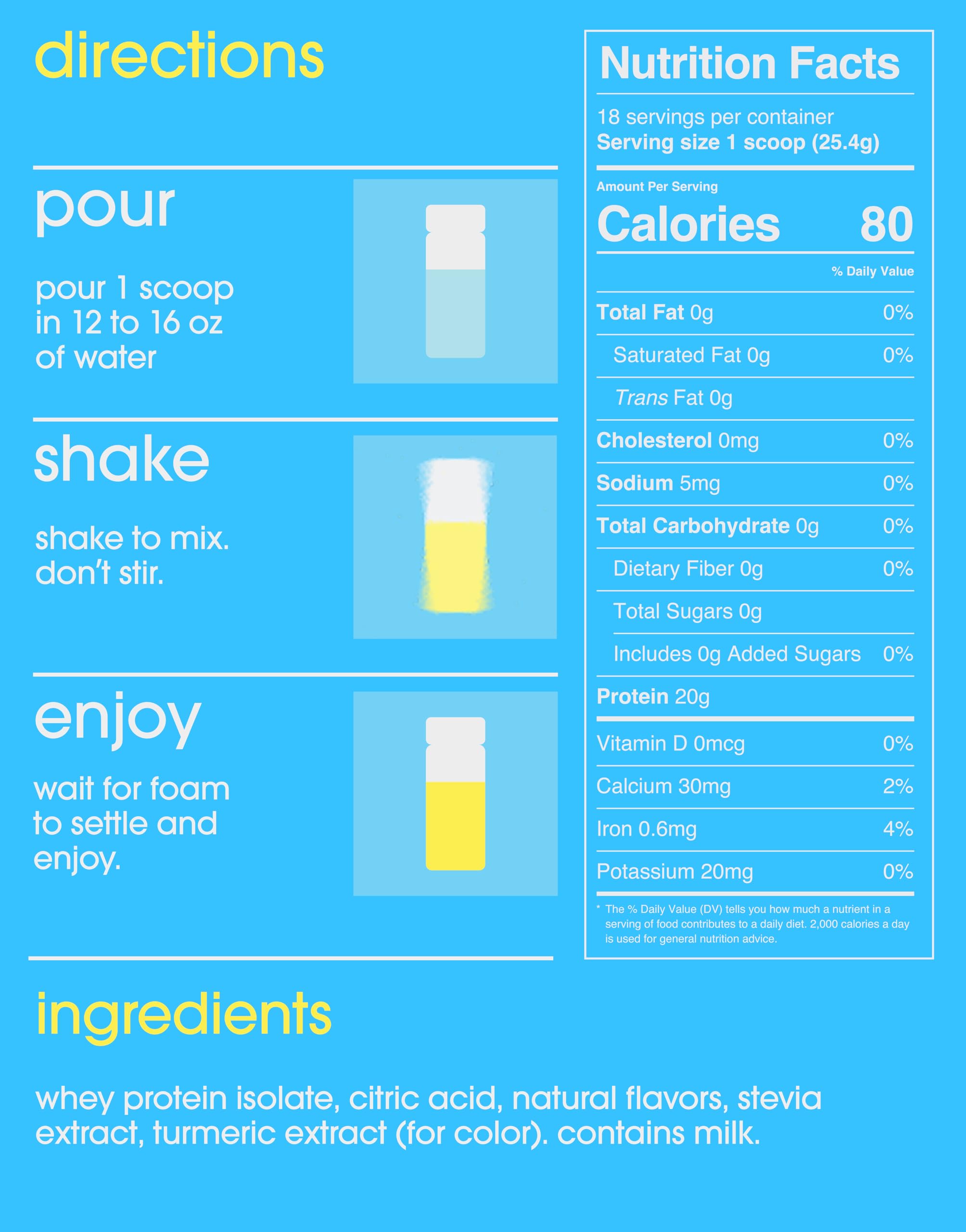 GRAMMS lactose-free whey icon emphasizing gentle digestion in a clear shaker