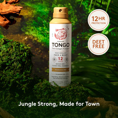 Grand Tongo repellent on face for comfortable, fragrance-free outdoor use