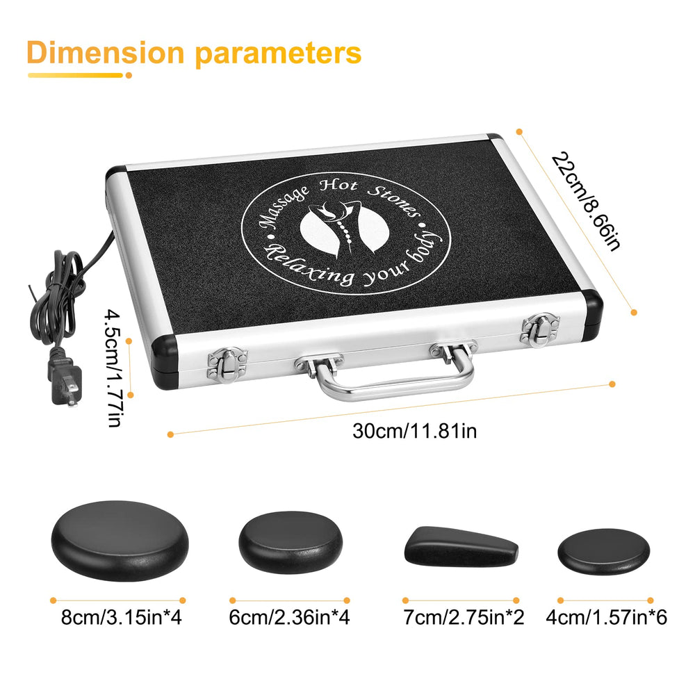 Granpay warming stones provide soothing heat for relaxing sessions.