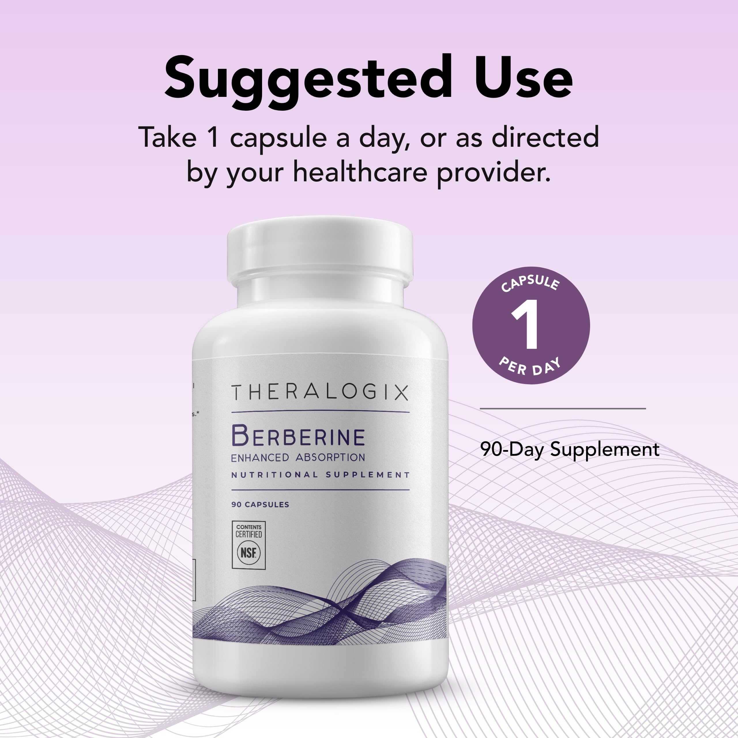 Grape seed extract visual indicating antioxidant support with berberine.