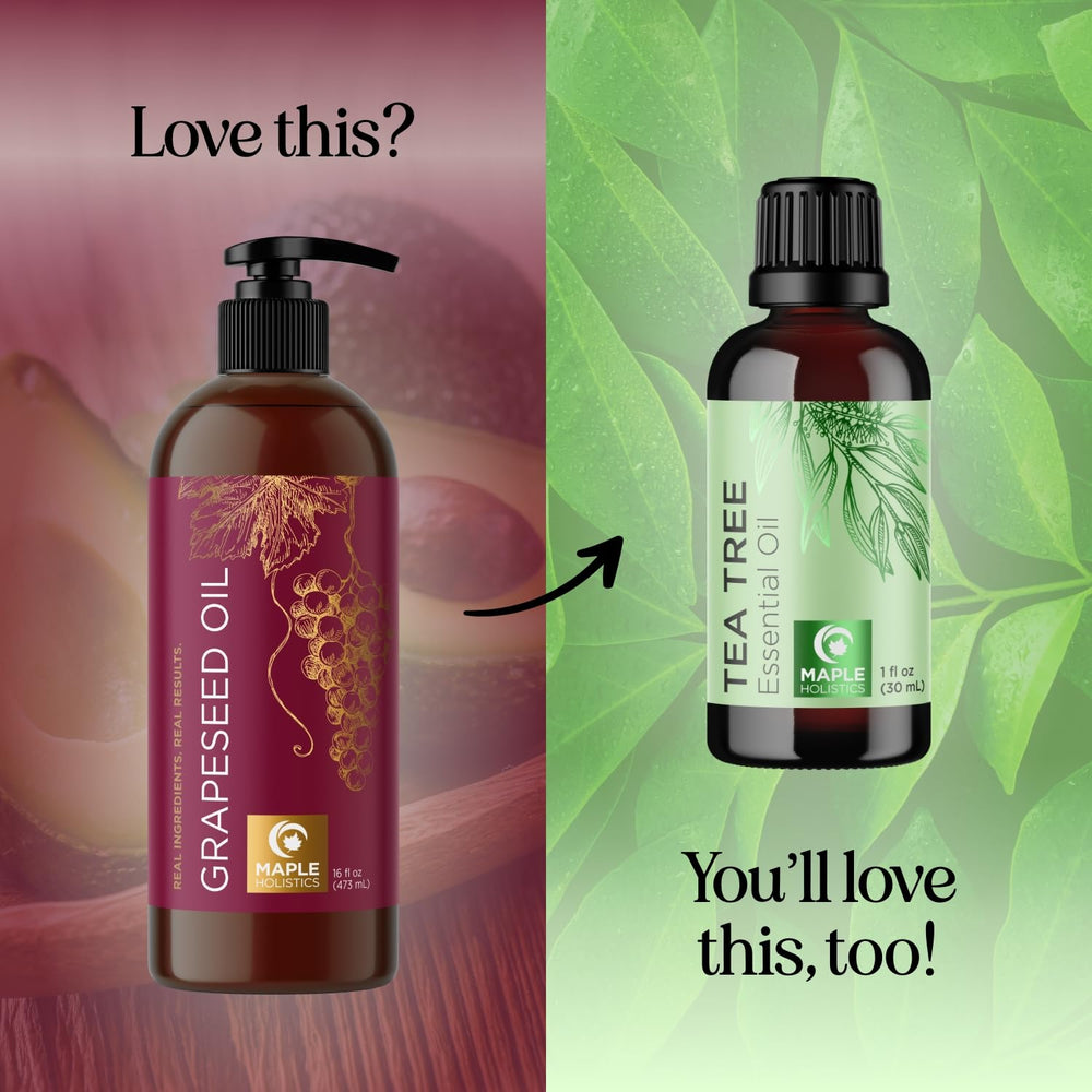 Grapeseed oil acting as a carrier for essential oils to dilute and blend aromas.