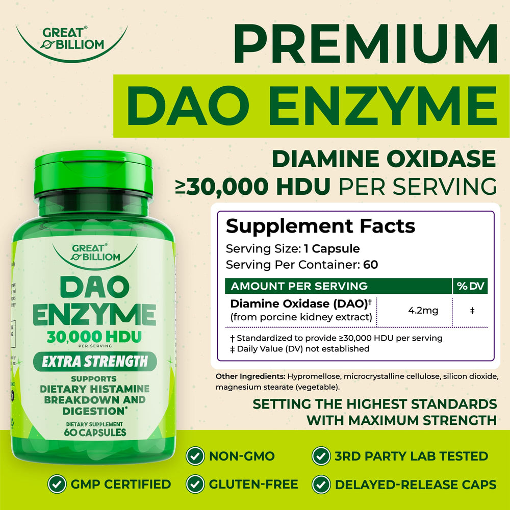 Great Billiom DAO label closeup shows HDU potency.