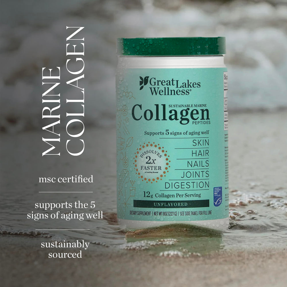 Great Lakes Wellness baking friendly collagen powder blends into recipes
