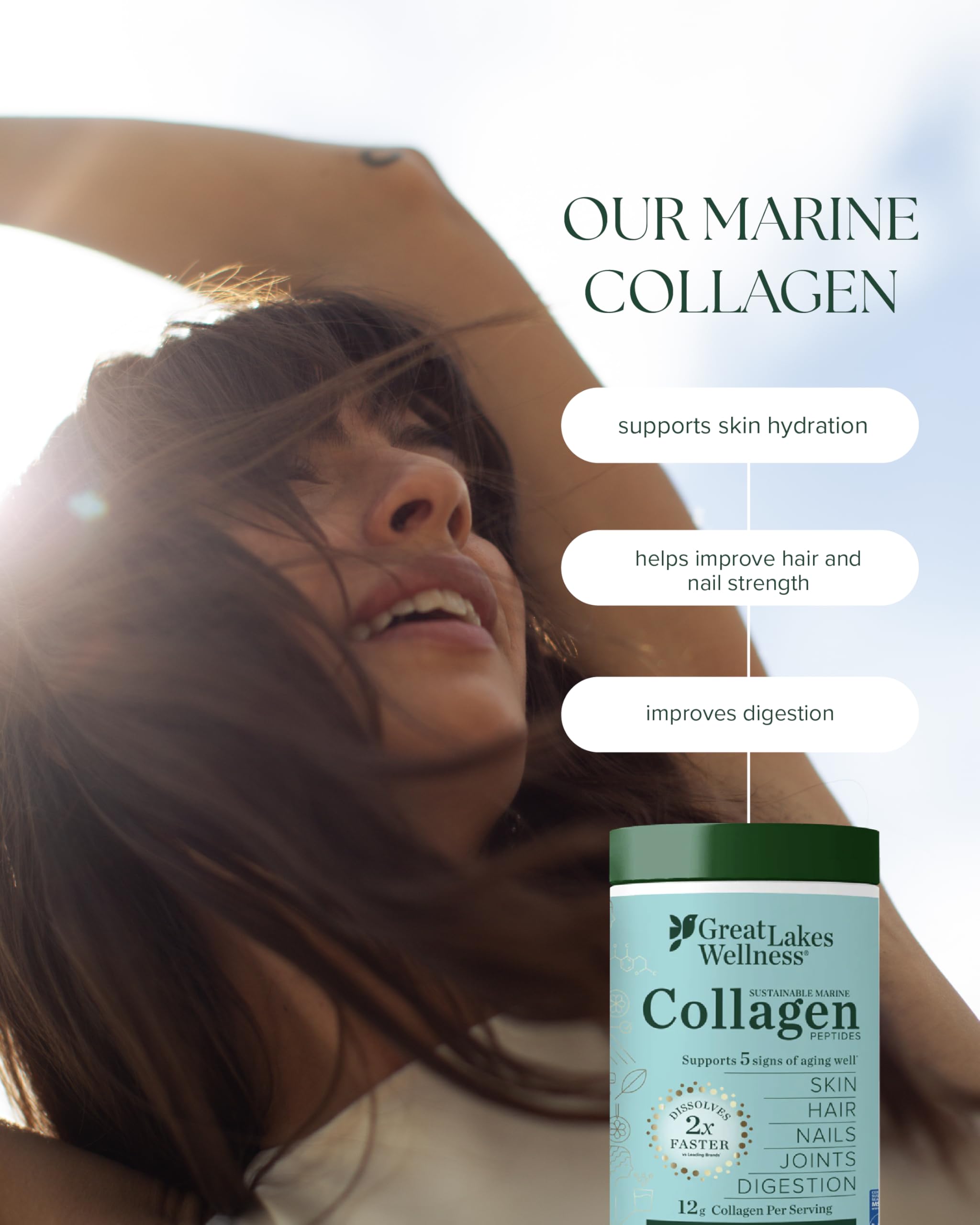 Great Lakes Wellness collagen in tea offers easy integration without altering taste