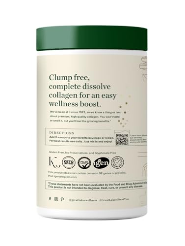 Great Lakes Wellness collagen peptides dissolving in hot coffee for quick mix