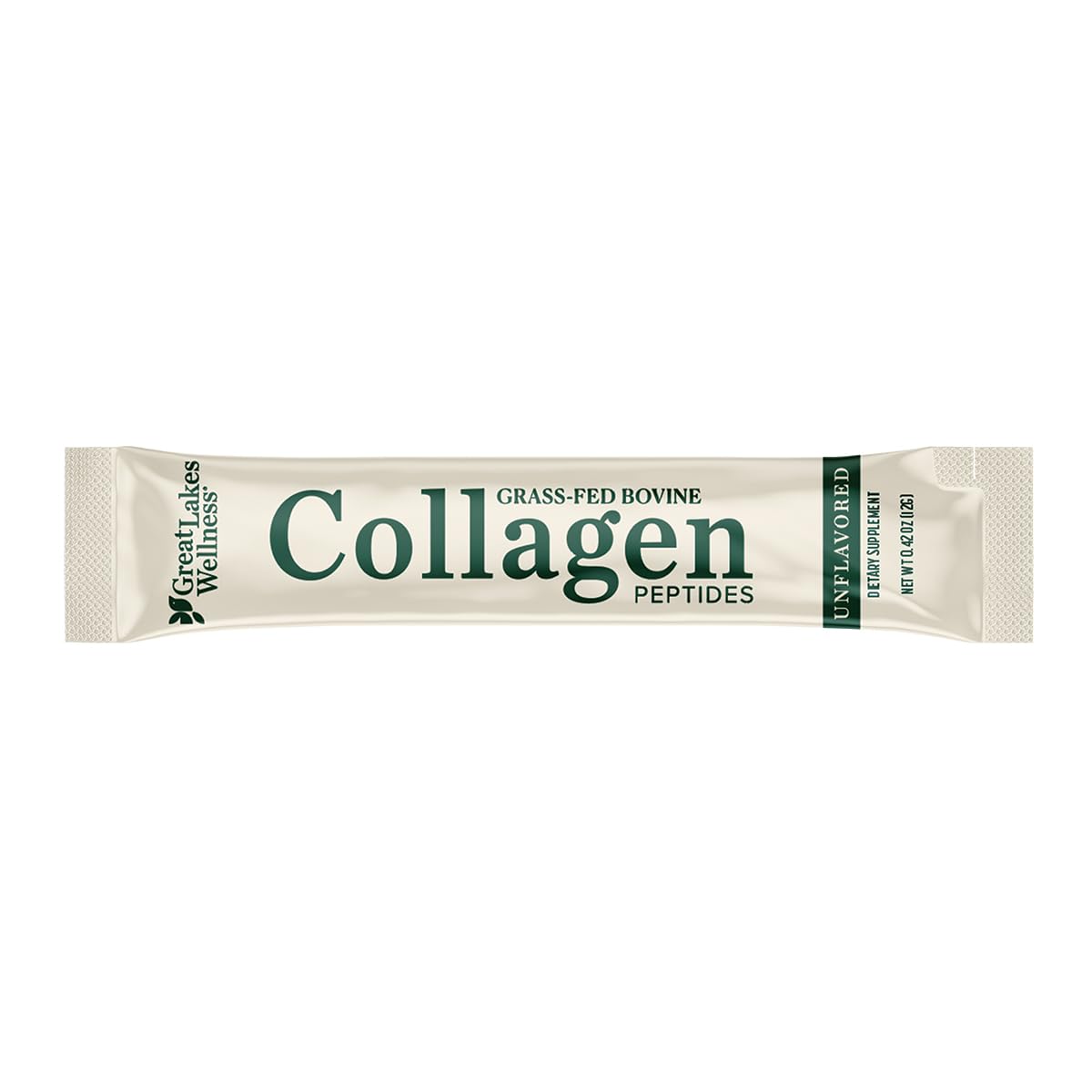 Great Lakes Wellness collagen peptides blended into a smoothie for daily use.