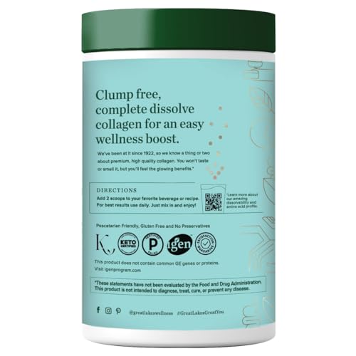 Great Lakes Wellness MSC-certified marine collagen from wild caught source