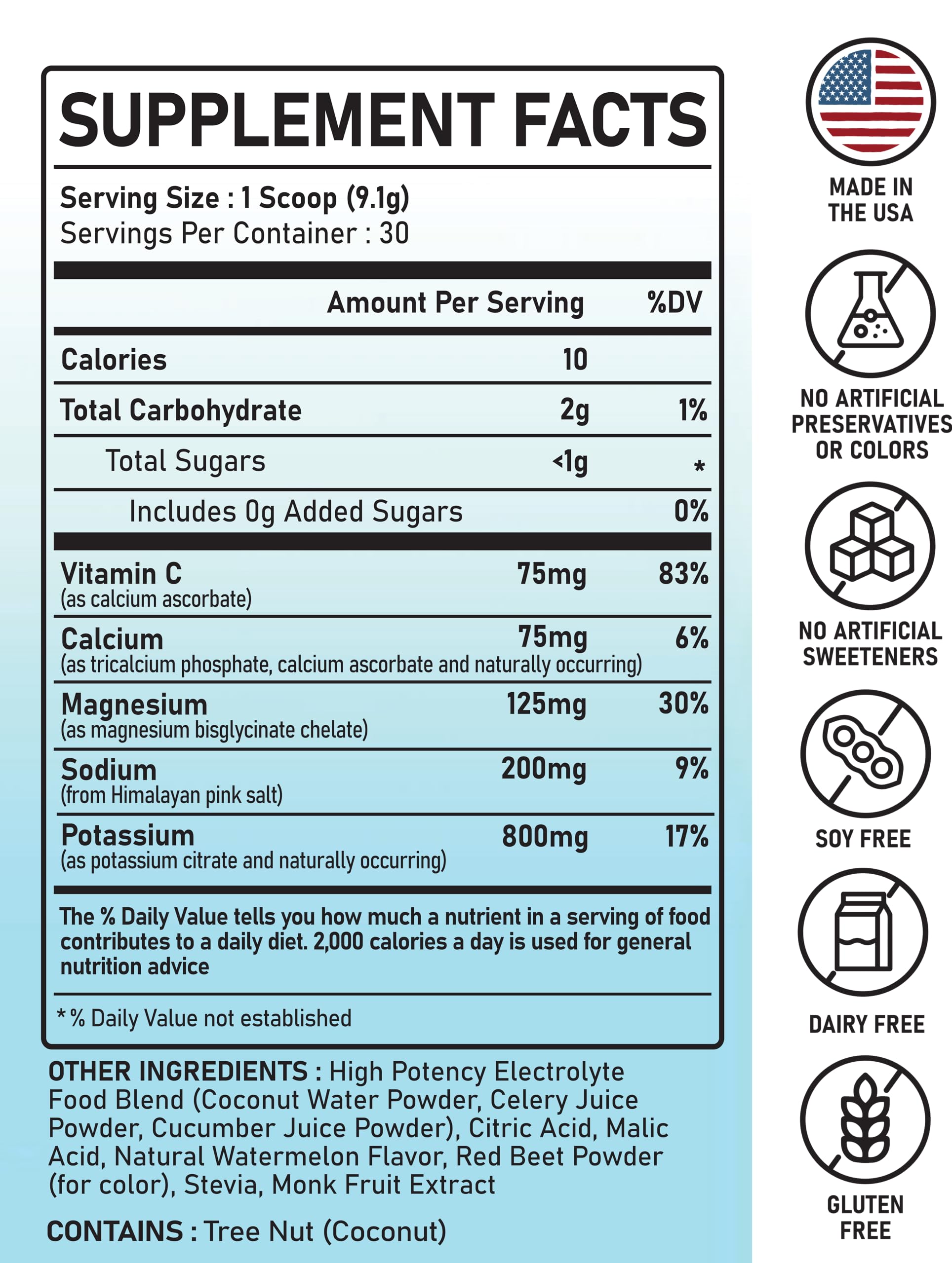 Great Naturally scoop dispensing powder into a glass for quick hydration