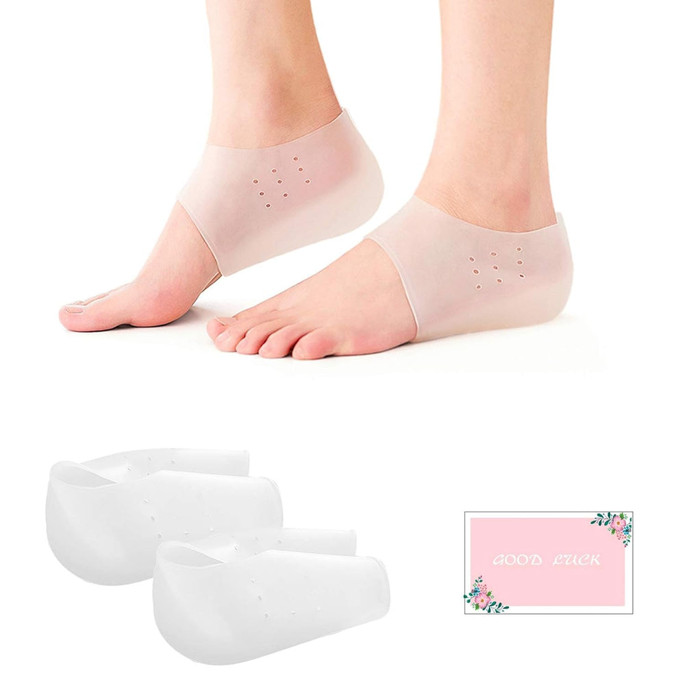 Greatby soft silicone heel lift innersole provides comfort and shock absorption