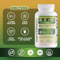 GreeNatr bottle label details vegan non-GMO formula for clean energy.