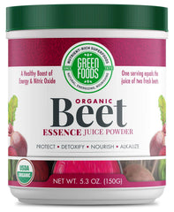 Green Foods Beet Essence OG2 bottle front, ideal for daily smoothies