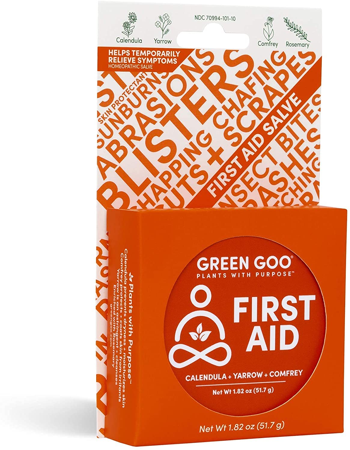 Green Goo addresses cracked skin on hands with plant-based formula.