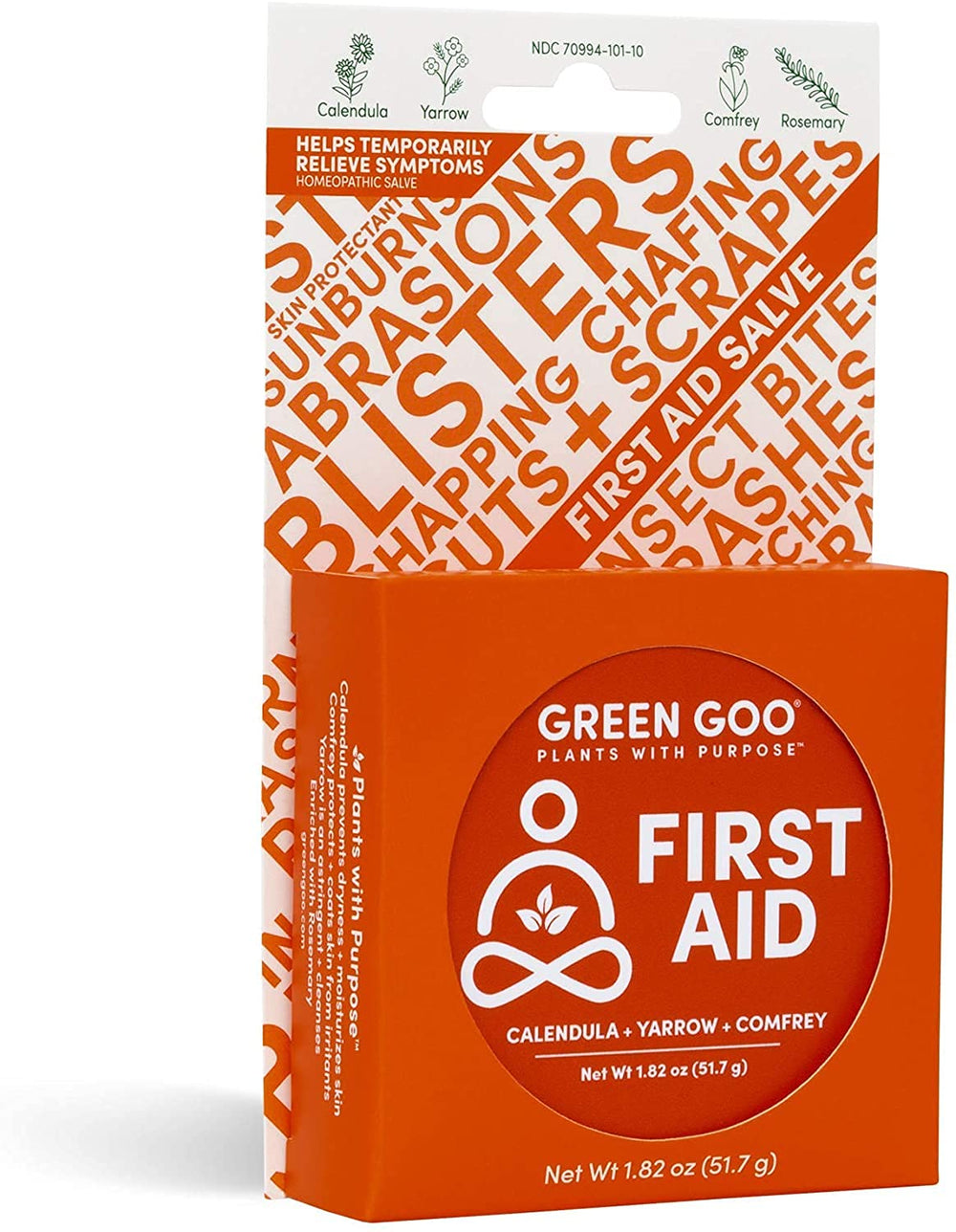 Green Goo addresses cracked skin on hands with plant-based formula.