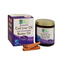 Green Pasture gel bottle with cinnamon flavor for daily omega support