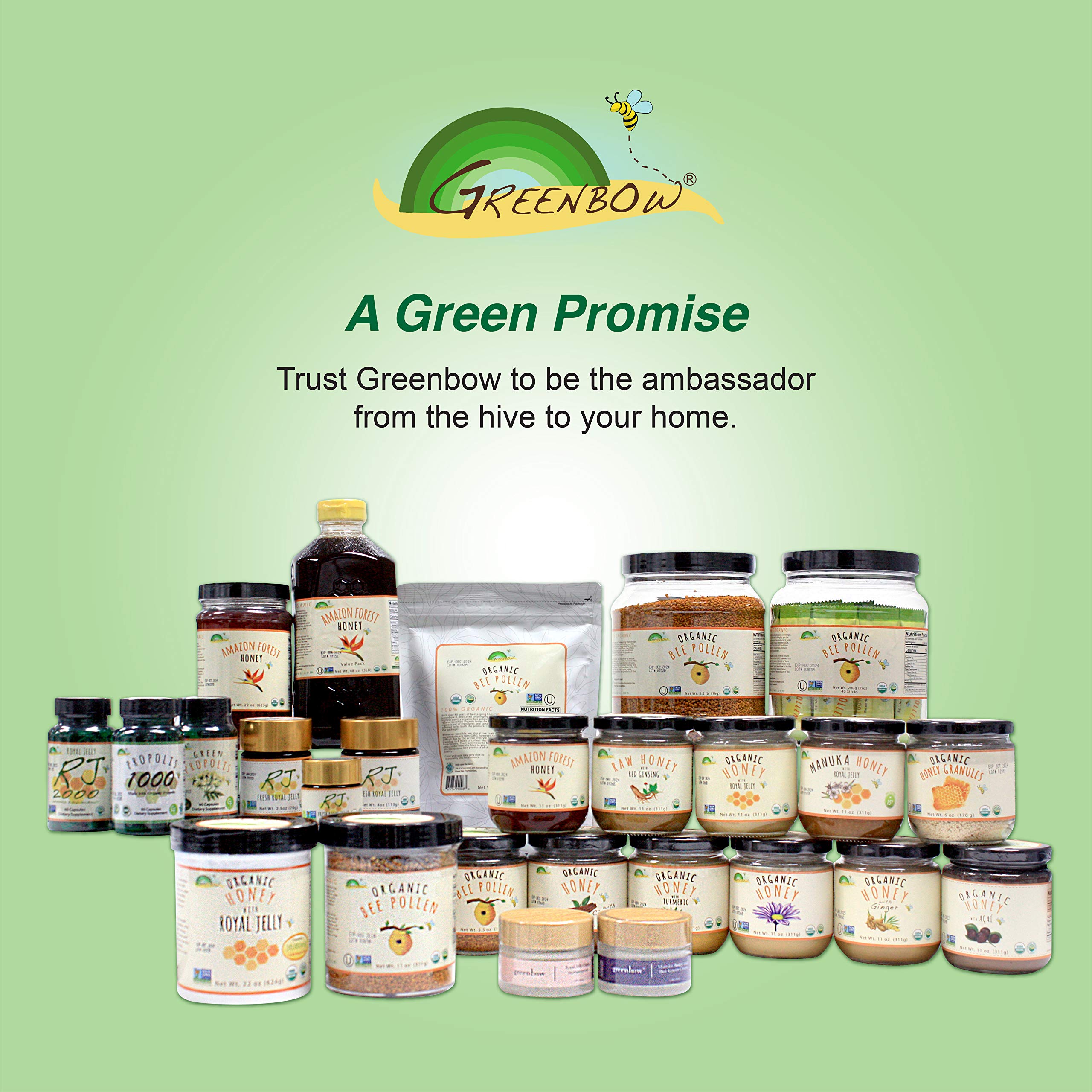 Greenbow Bee Pollen on cereal for a convenient protein boost