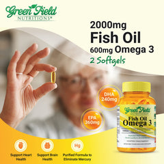 Greenfield Nutritions Halal Fish Oil capsules for daily omega-3 heart and brain support