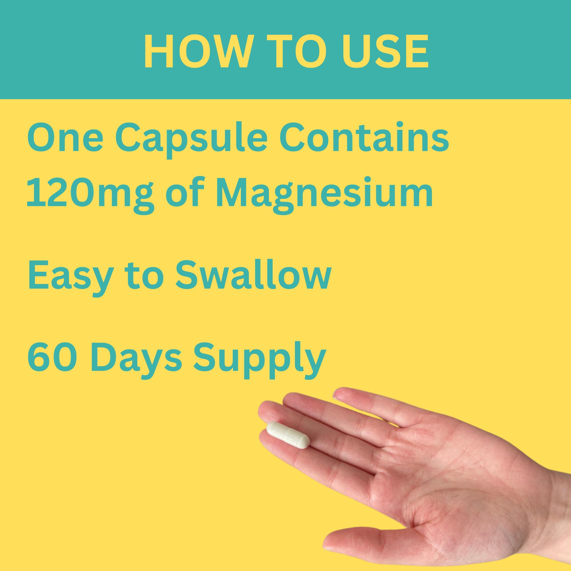 Greenfield Nutritions halal magnesium glycinate capsules easy to swallow for daily use