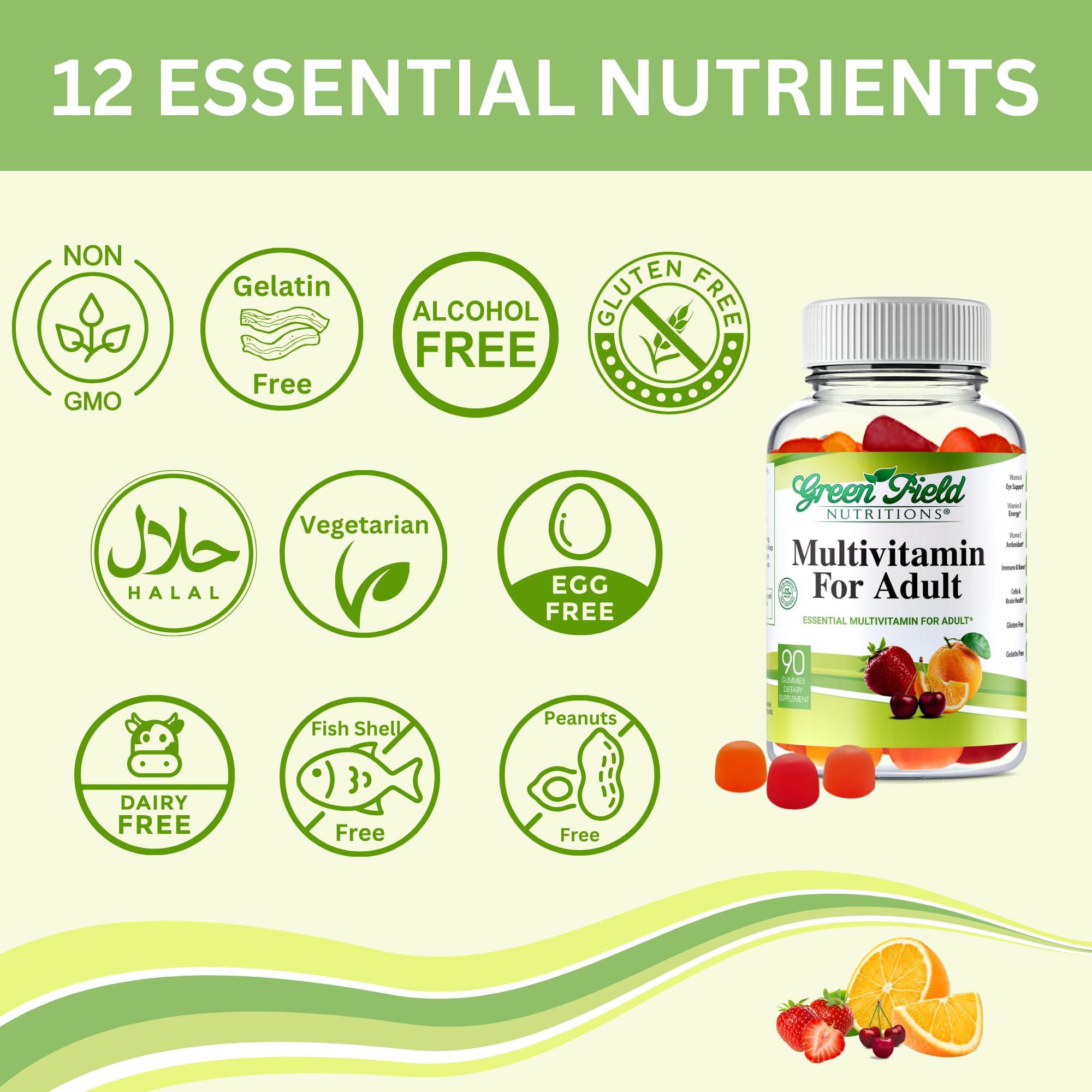 Greenfield Nutritions halal multivitamins flavors cherry image convenient chewable vitamin boost
