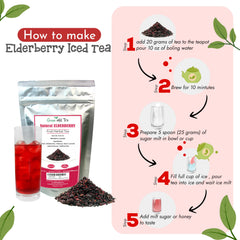 Greenhilltea hibiscus flowers add bright color and tangy aroma.