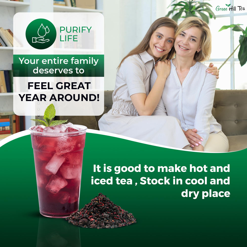 Greenhilltea resealable foil bag keeps freshness between uses.
