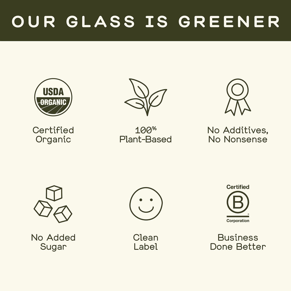 GREENHOUSE JUICE CO organic ingredients label shot showcases natural sources.