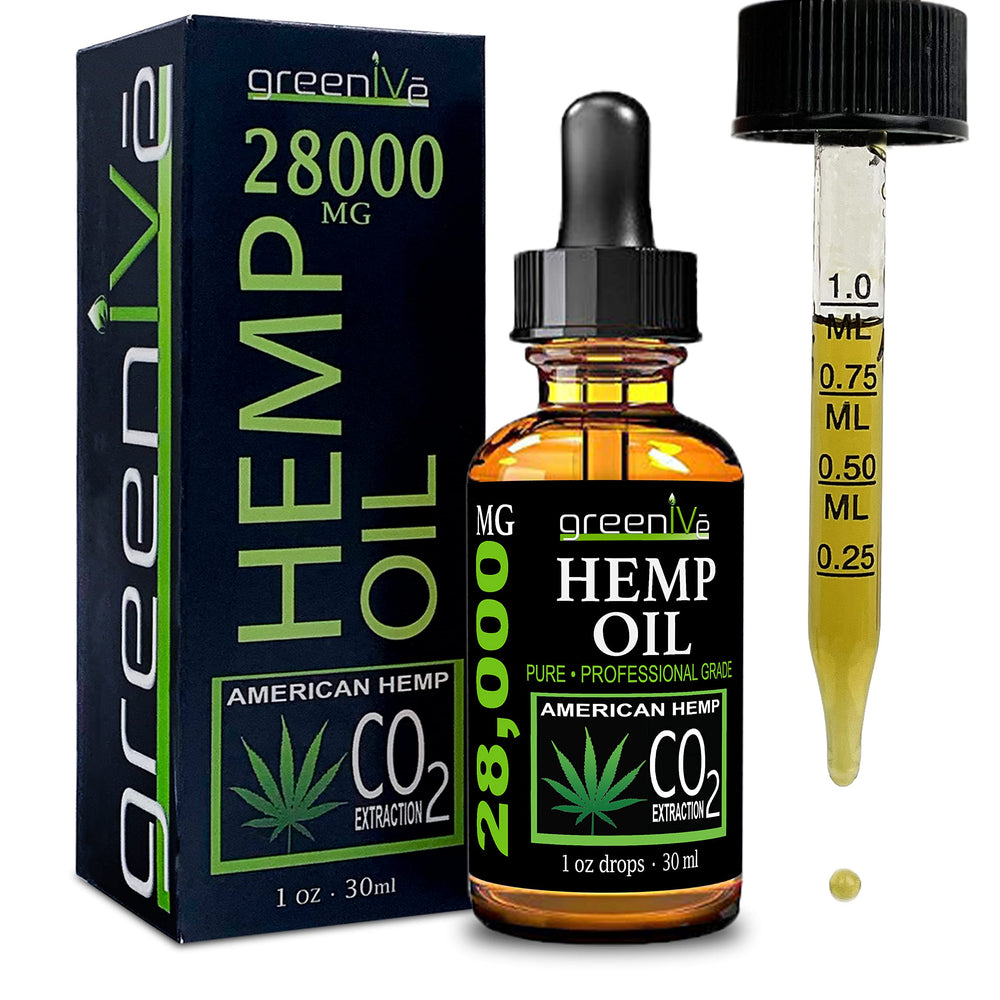 GreenIVe aceite cáñamo, botella con gotero para dosis precisa