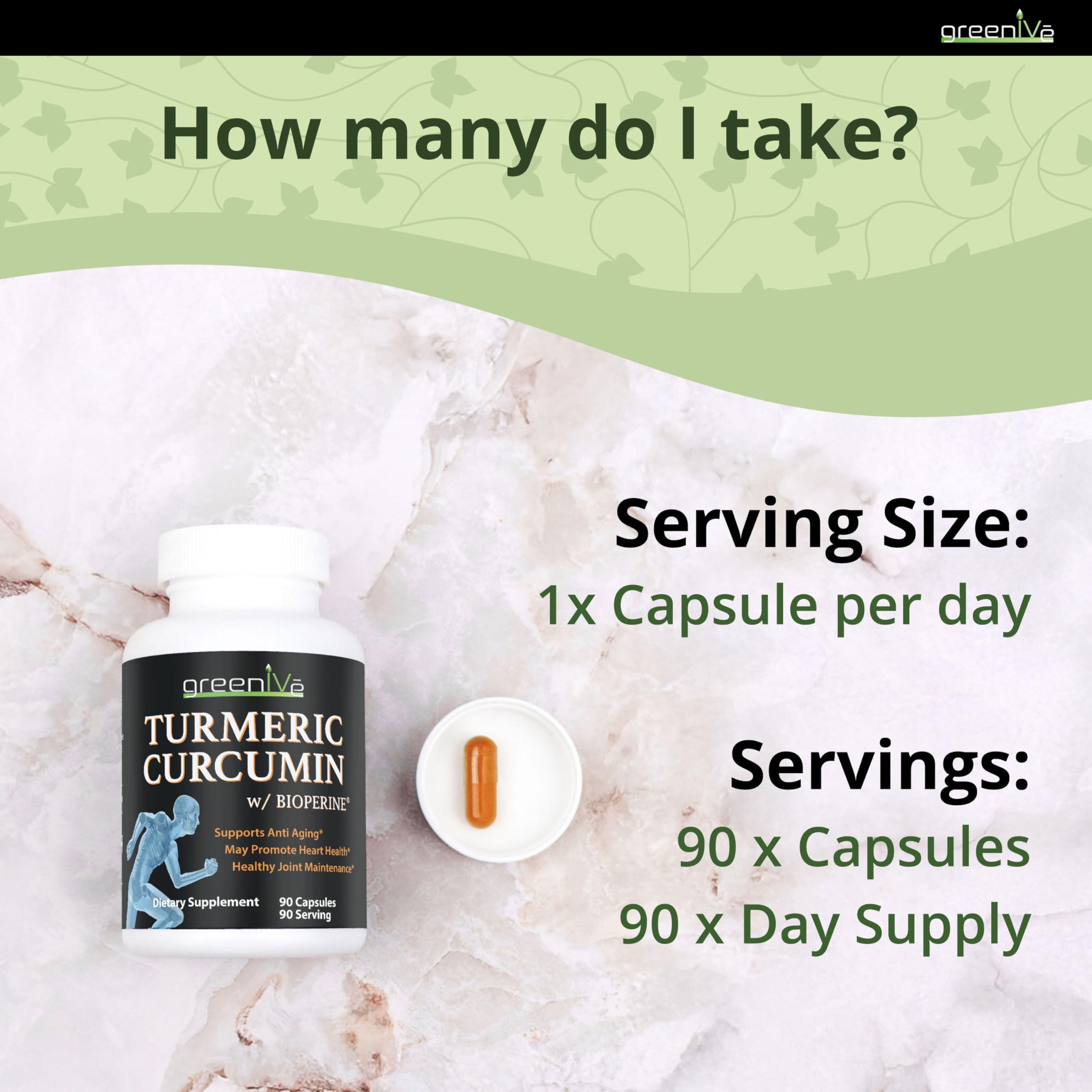 GreenIVe Turmeric Curcumin non GMO and allergen free formulation