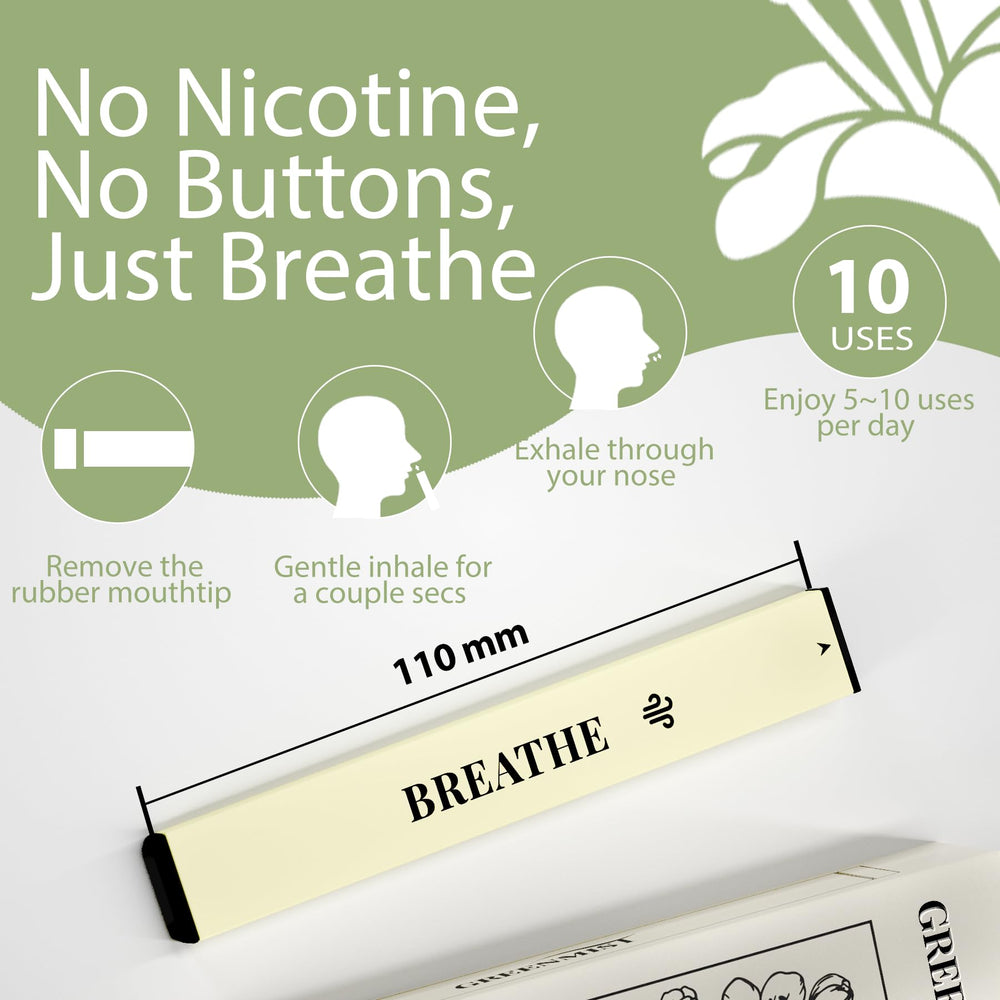 GREENMIST Mullein Diffuser Pen showing 800 uses and long-lasting herbal diffuser