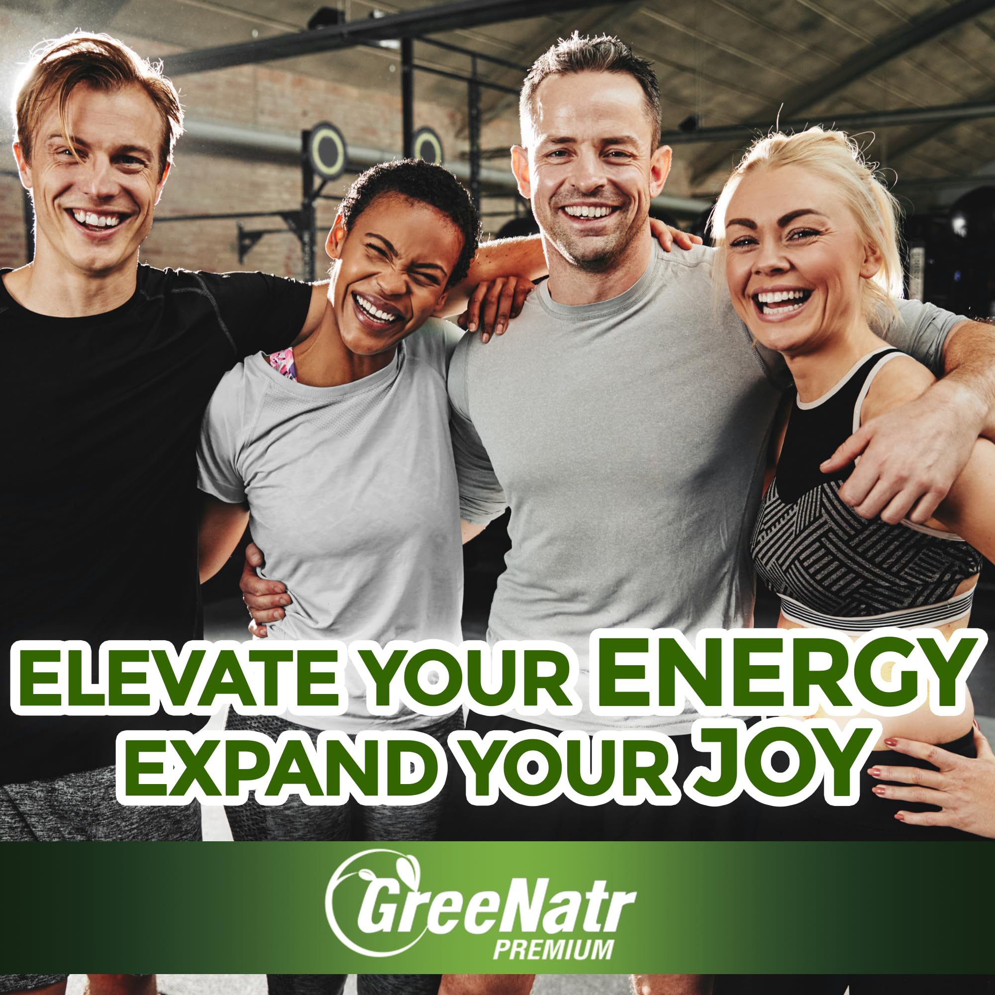 GreeNatr non-gmo-vegan-gluten-free label signals clean formulation.