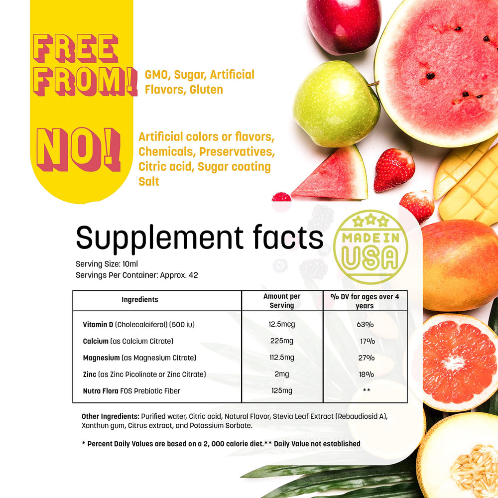 GreenPeach ingredients magnesium zinc calcium d3 emphasize complete nutrient balance