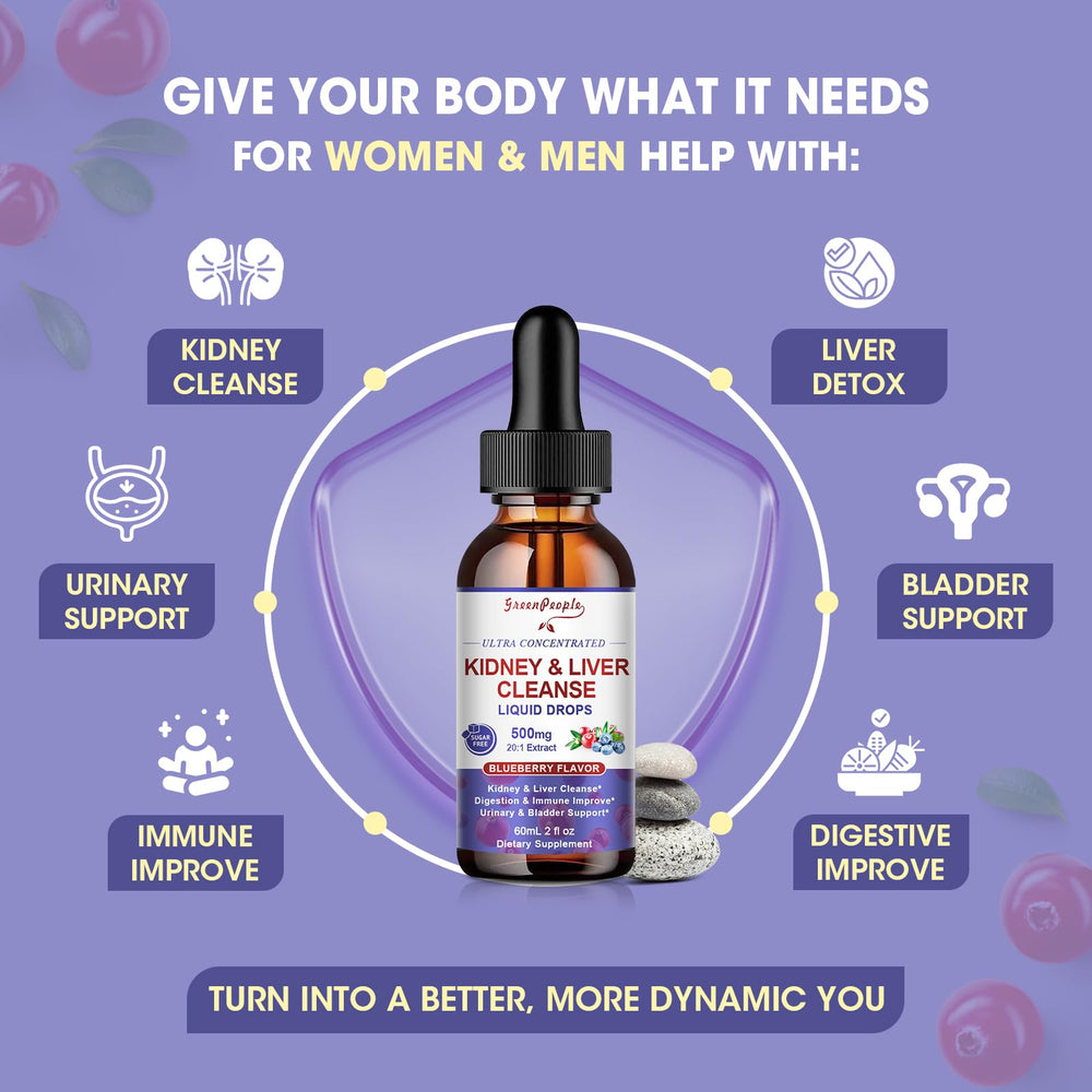 GreenPeople Kidney Cleanse cranberry 20:1 extract highlights potent urinary support potential.