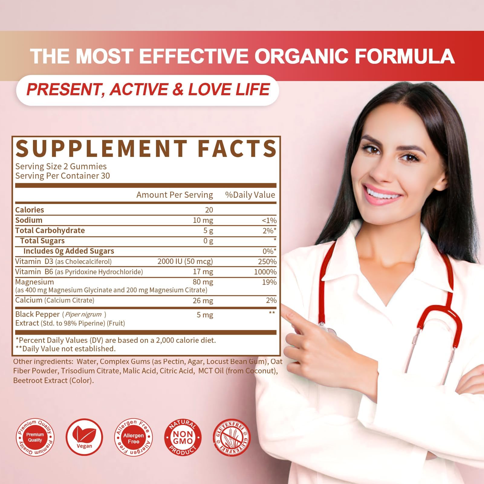 Bottle pour demonstrates convenient daily dosing for on-the-go wellness.