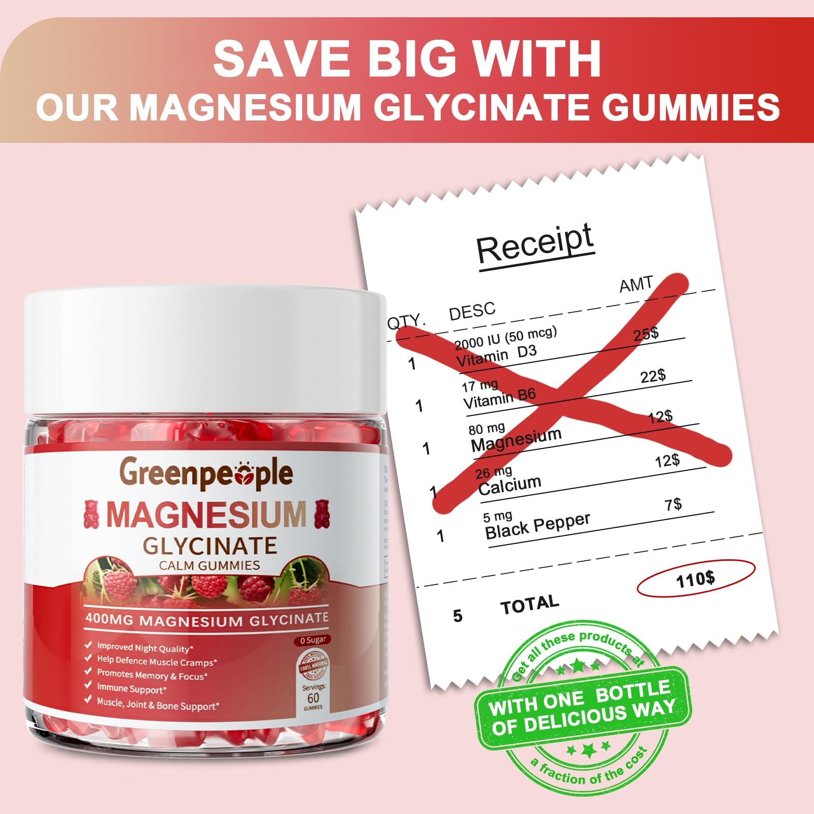 Ingredients panel highlights wholesome minerals and natural raspberry flavor.